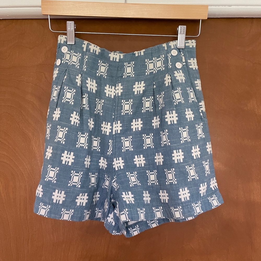 SOLD Ace&Jig Denim Mosaic sailor shorts